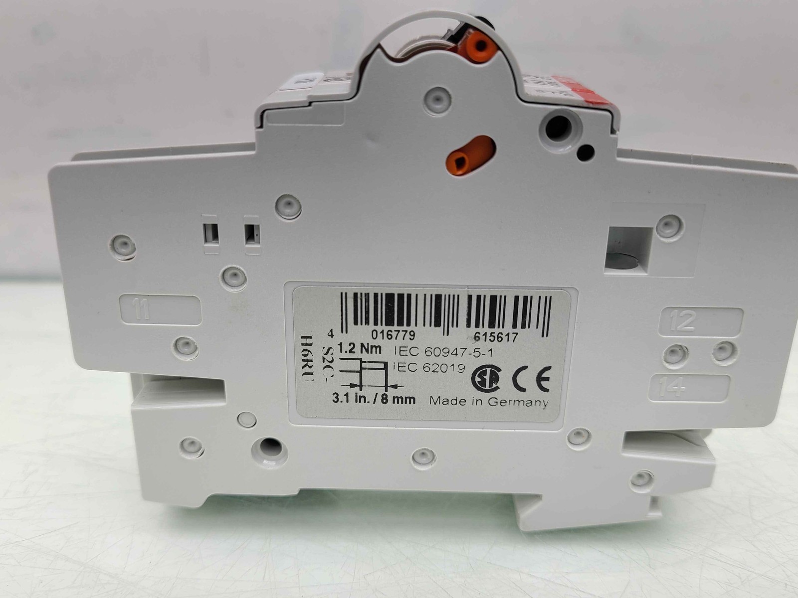 ABB S-201-U-K6A 1-Pole Circuit Breaker 240V S201U-K6 w/ S2C-H6RU - Used - Image 3