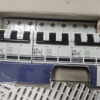 ABL Sursum 3ZU3 3A 3-Pole Z-Curve MCB 480V DIN Rail Breaker (Lot of 3) - New