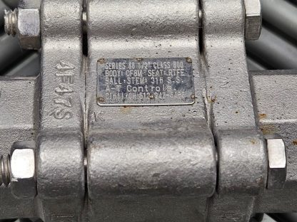 AT Controls Series 88 1/2" Ball Valve RTFE, 316 S.S. Ball and Stem - Used - Image 8