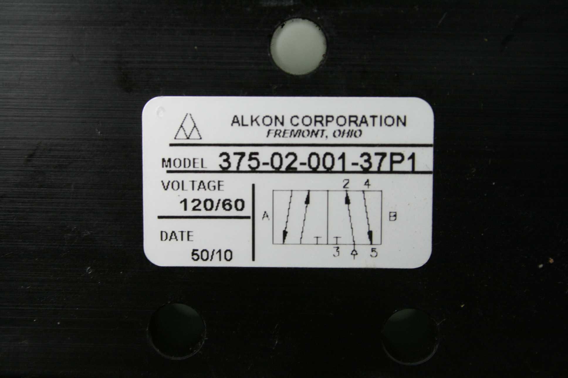 Alkon Corp 375-02-001-37P1 Pneumatic Solenoid Valve 4-Way 1/4" NPT 24V DC Coil - Used - Image 16