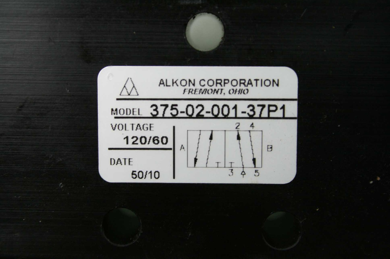 Alkon Corp 375-02-001-37P1 Pneumatic Solenoid Valve 4-Way 1/4" NPT 24V DC Coil - Used - Image 7