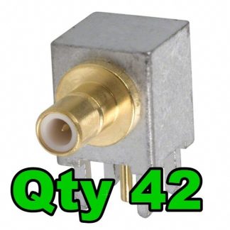 Amphenol 903-373J-51A SMB Jack Right Angle PCB Mount RF Connector (Lot of 42) - New