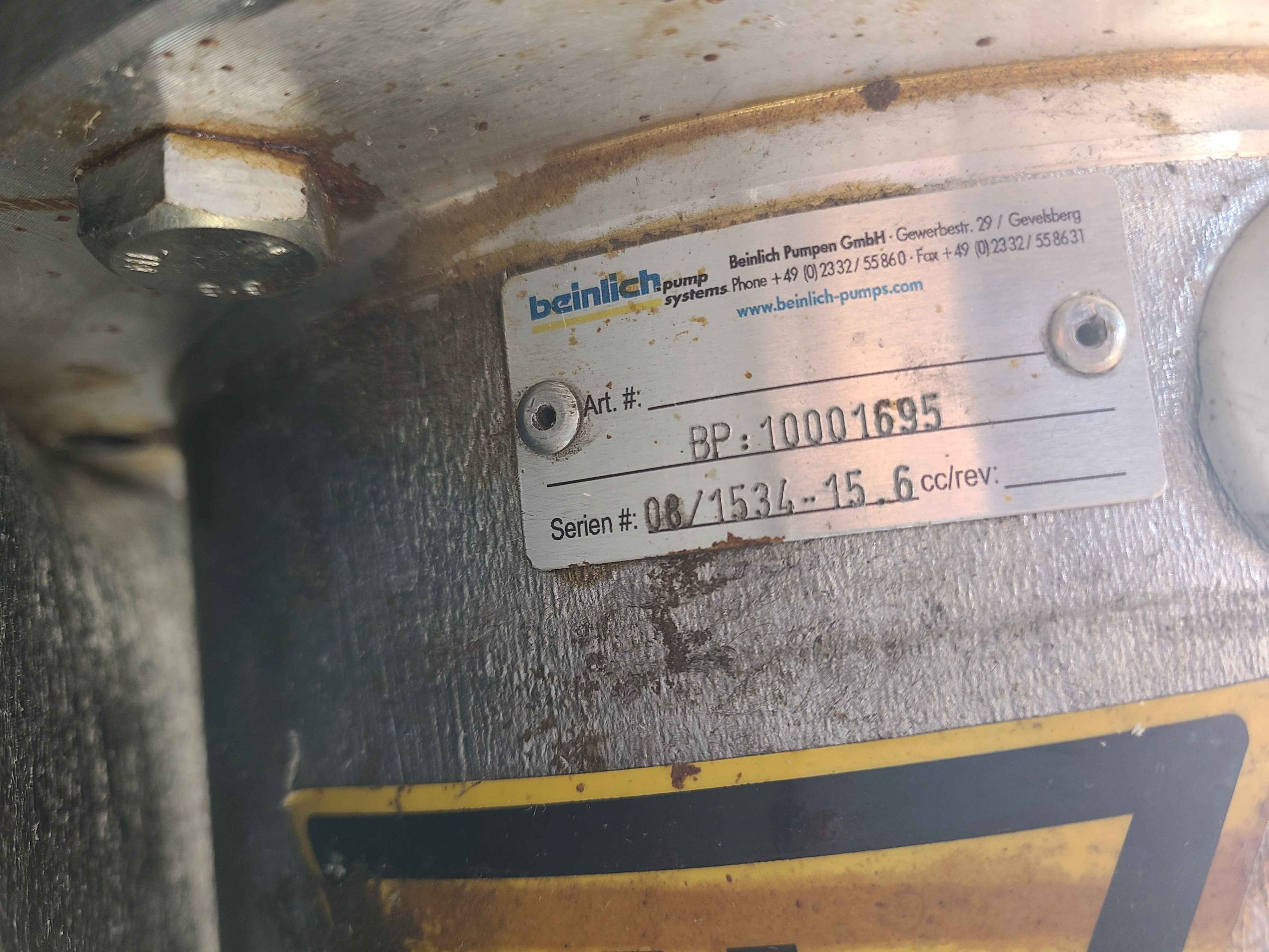 Beinlich BP 10001695 Magnetic Coupling Pump with Lenze MDEMAXX 100-12 Motor ZPD - Used - Image 16