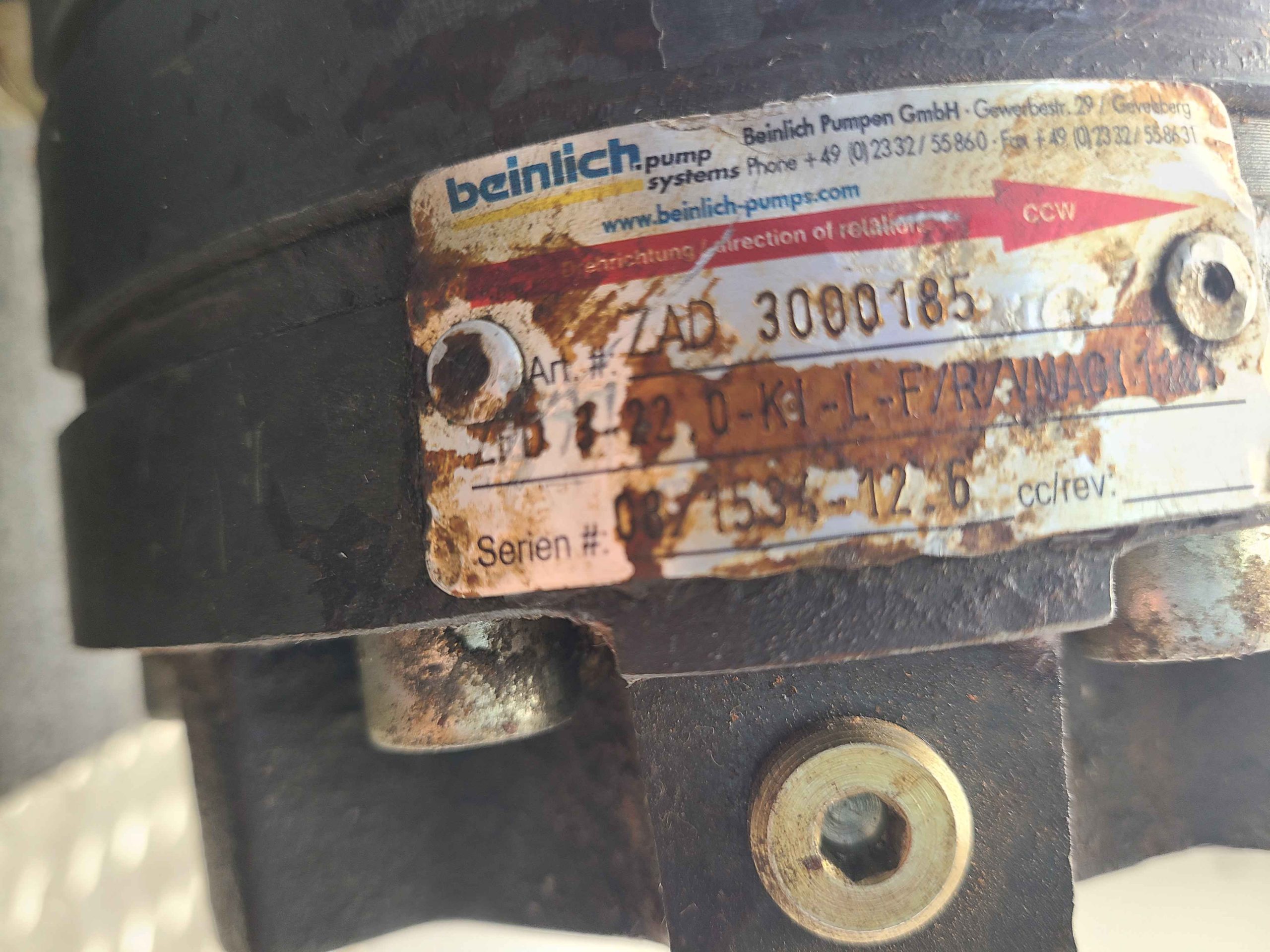 Beinlich BP 10001695 Magnetic Coupling Pump with Lenze MDEMAXX 100-12 Motor ZPD - Used - Image 27