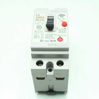 Daco DMS 32CN Circuit Breaker, 15A, 220VAC, 2 Pole, DIN Mount - Used