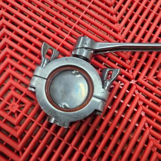 Dixon DXB5102E200A Sanitary Tri-Clamp 2.5" Clamp Butterfly Valve 316 SS - Used