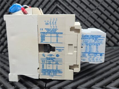 Eaton Cutler-Hammer CE15HN3 Motor Starter 600V, 44A, 40HP w/ C320KGT15 Aux - Used - Image 5