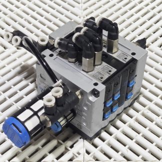 Festo CPV-14-VI 4-Position Valve Terminal w/ CPV14-GE-MP-4 Node 24VDC - Used