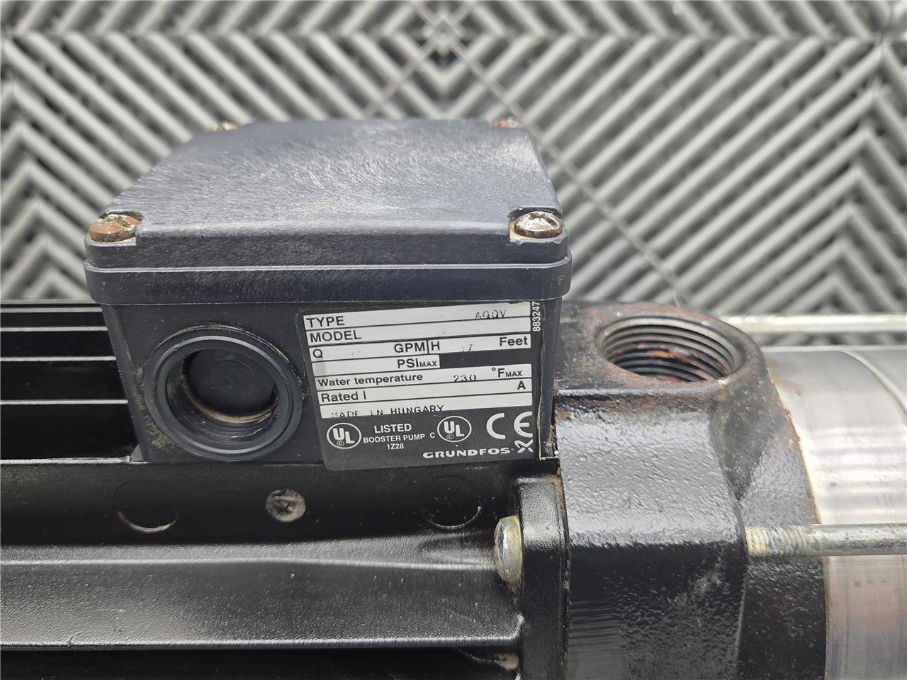 Grundfos CH4-50 AQQV Centrifugal Pump & ML80BB Motor 230/460VAC - Used - Image 19