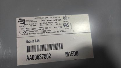 Hammond RM0160P15E HPS Dry Line Reactor Filter 0.15 mH / 160A / 1.2 kV - New other (see details) - Image 11