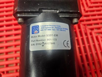 IDC S33T-EM Stepper Motor with Bayside RA90-050 Planetary Gear Reducer 50:1 - Used - Image 3