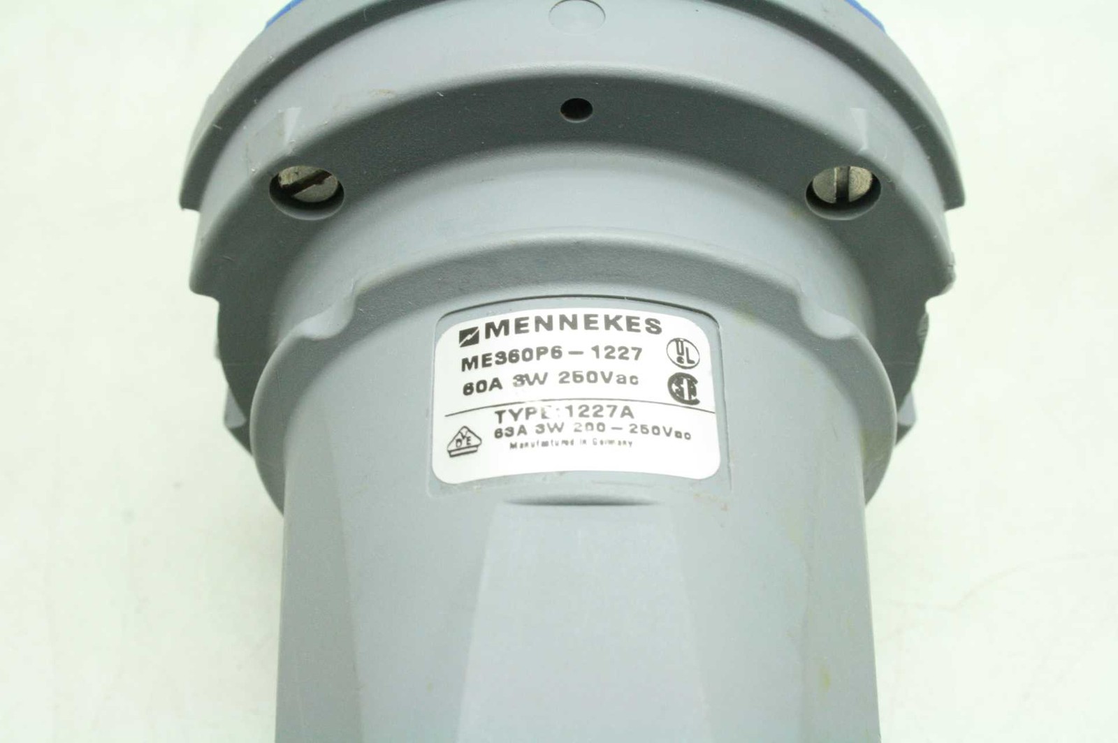 Mennekes ME360P6-1227 Male Watertight Pin & Sleeve Plug, 60A, 3 Wire, 250 VAC - Used - Image 5