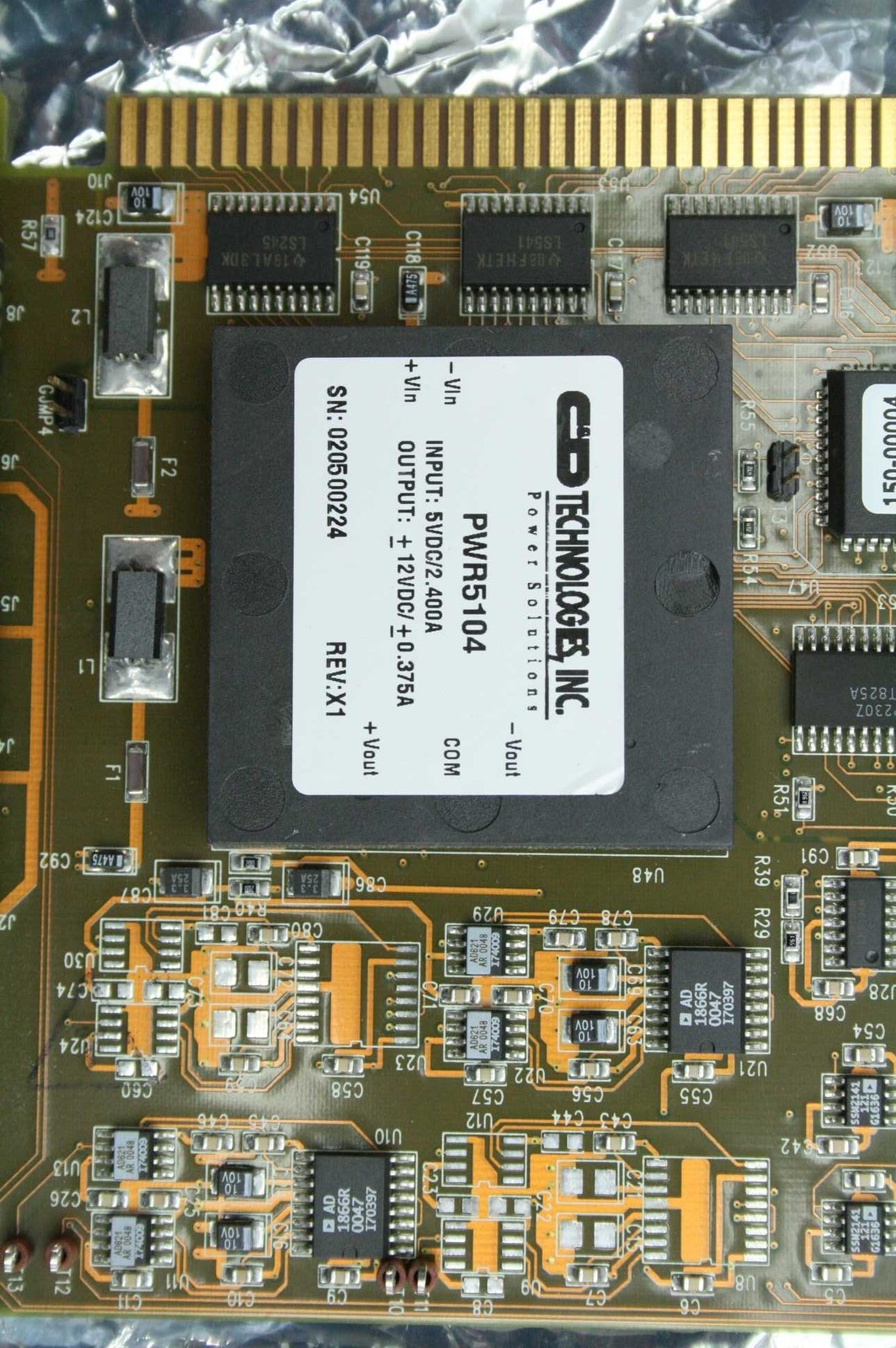 MicroE 507-50059 Motion Controller Encoder Positioner Interface Board ISA Bus - Used - Image 3