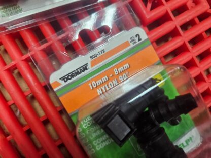 New Dorman 800-172 Fuel Line Connector 10mm - 8mm Nylon 90 Degree - New - Image 4