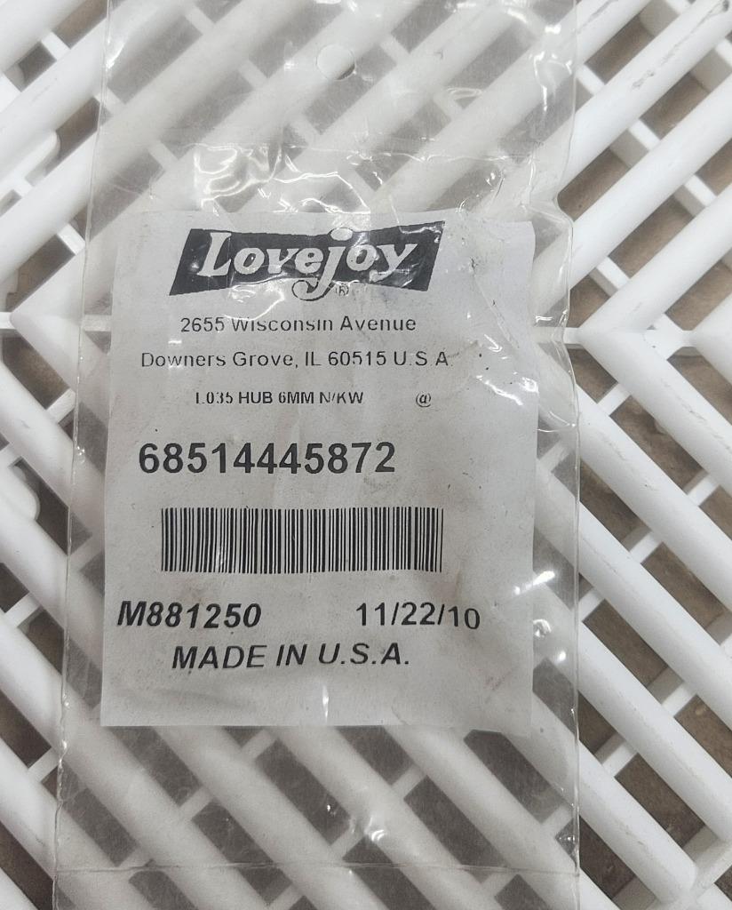New Lovejoy 68514445872 / L035 Spider Shaft Coupling Hub 6mm - New - Image 6