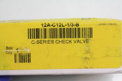 New Parker 12A-C12L-1/3-B Brass Poppet Check Valve 3/4" Tube Fitting 3000 PSI - New - Image 3