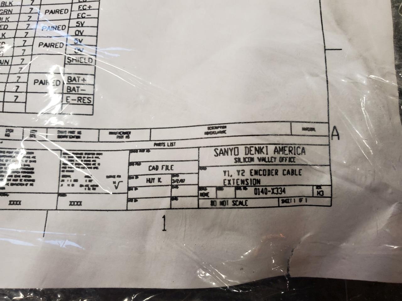 New Sanyo 0140-X334 Servo Encoder Cable Extension 8.6m - New - Image 6