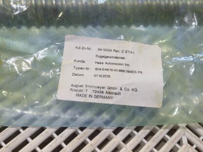 New Steinmeyer 1514/10.40.988.1188ES Ballscrew, 988mm Stroke 10mm Lead - New other (see details) - Image 3
