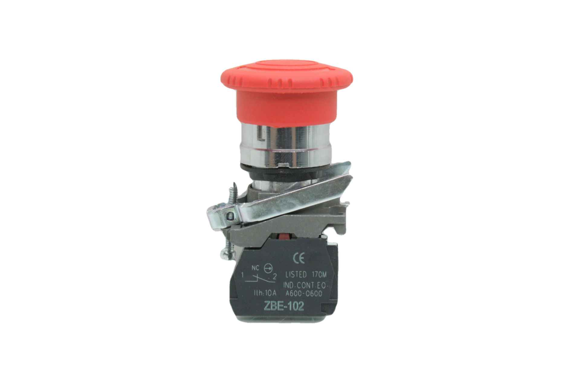 New XB4BS542 Emergency Stop Button, Red Mushroom Twist Release - New - Image 7