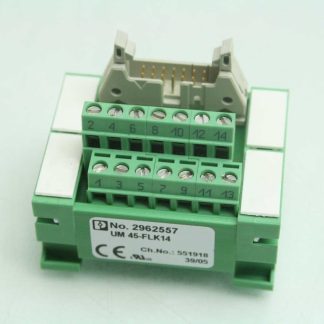 Phoenix Contact UM45-FLK14 Breakout Interface Module 8 Channel IDC 14 Pin Conn. - Used