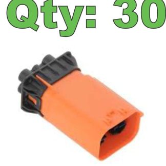 (Qty 30) New Aptiv 33130450 Orange High Power Automotive Connector - New