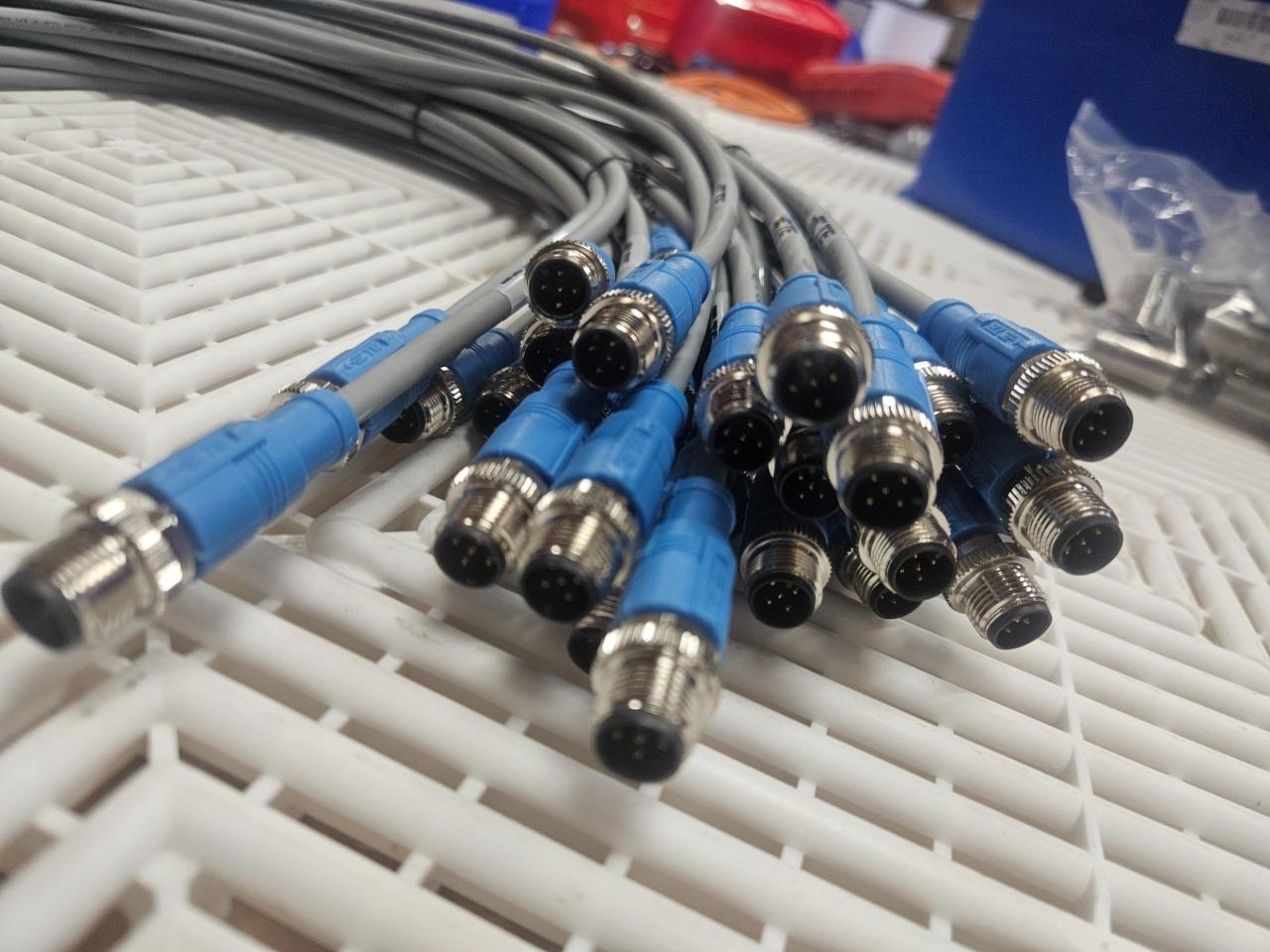 (Qty 30) TE T4161120005-001 M12 Cable Assembly 5 Position 0.5m Cable Length - New - Image 15