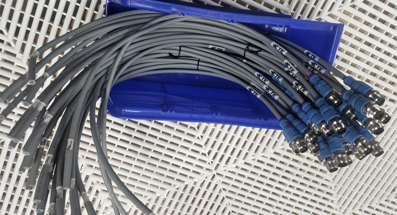 (Qty 30) TE T4161120005-001 M12 Cable Assembly 5 Position 0.5m Cable Length - New - Image 10