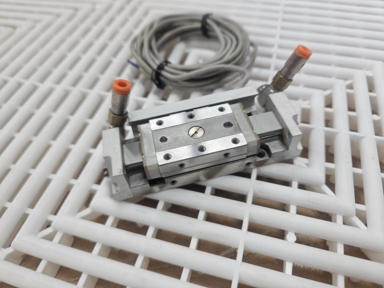 SMC MXP10-20 Guided Cylinder Slide Table D-M9B Limit Switch - Used - Image 11