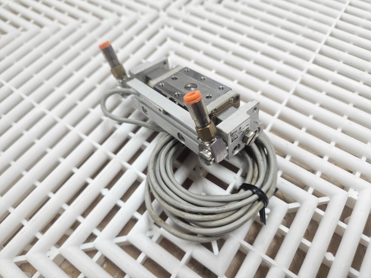 SMC MXP10-20 Guided Cylinder Slide Table D-M9B Limit Switch - Used - Image 14