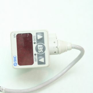 SMC ZSE40-T1-22L High Precision Digital Vacuum Pressure Switch 10 to -101.3 kPA - Used