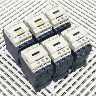Schneider LC1D09BL/BD TeSys D 9A 24VDC Contactor w/ LAD4TBDL Lot/6 - Used