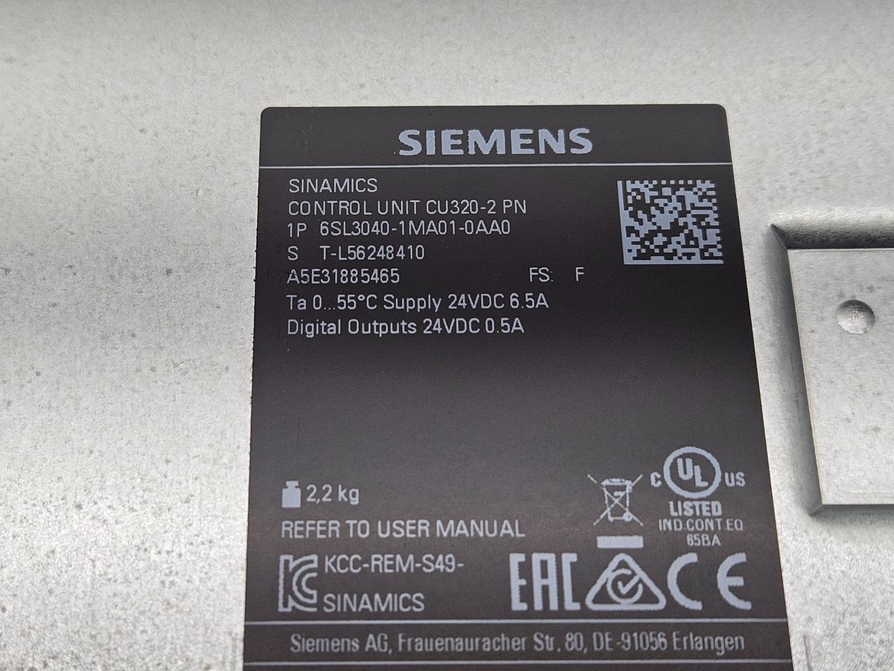 Siemens 6SL3040-1MA01-0AA0 Sinamics Control Unit CU320-2 PN Module - Used - Image 19