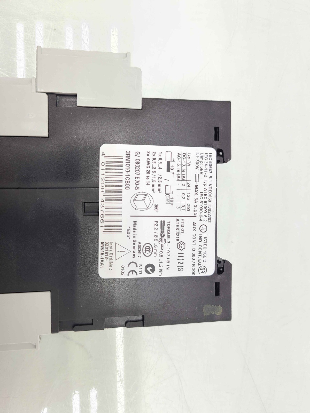 Siemens Sirius 3RN1010-1CB00 Thermistor Motor Protector - Used - Image 3