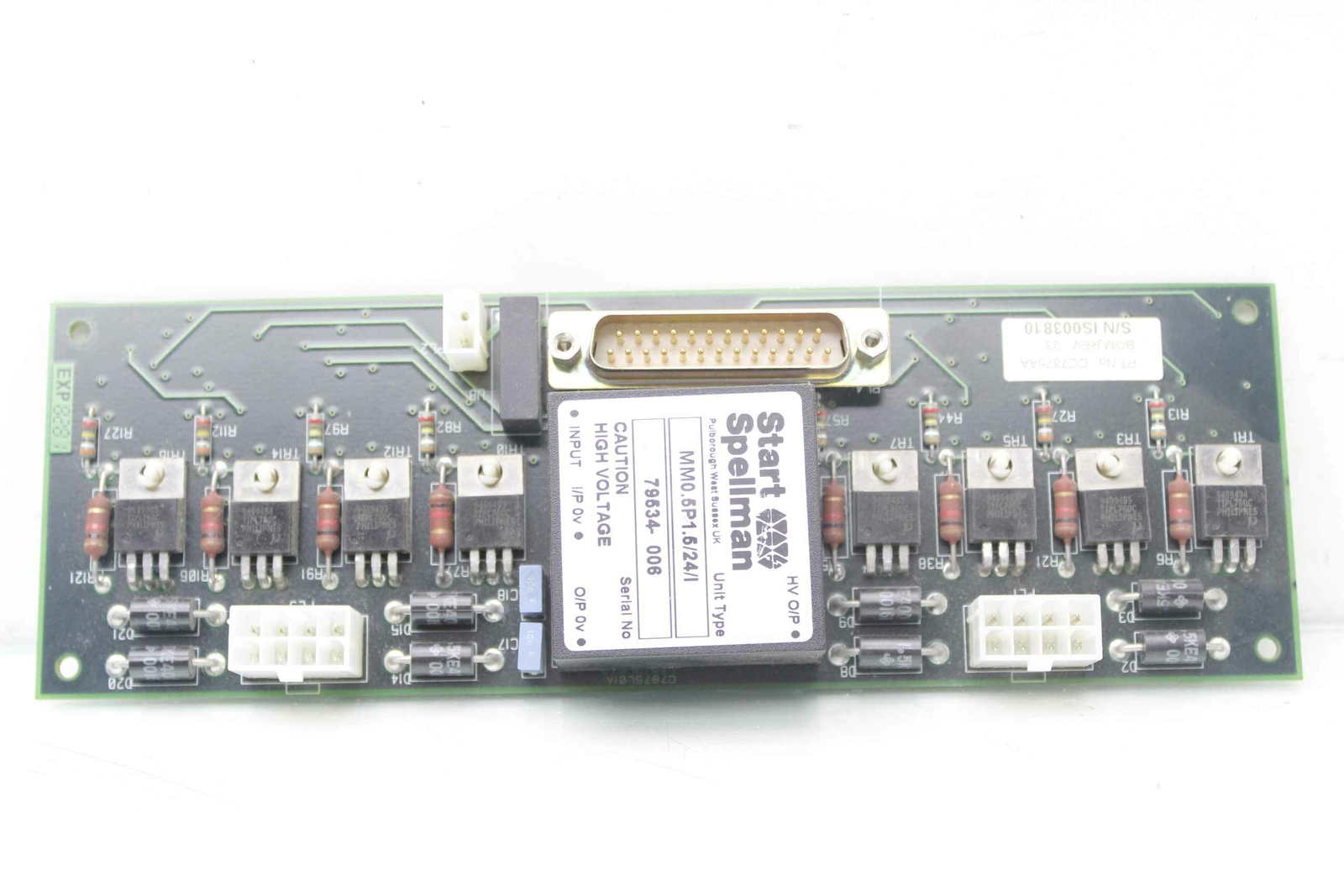 Start Spellman MM0.5P1.5/24/I High Voltage Control Board 79534-006 - Used - Image 4