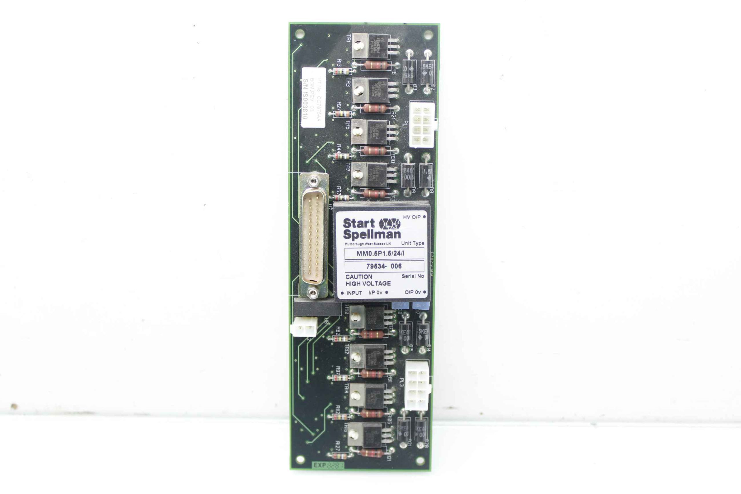 Start Spellman MM0.5P1.5/24/I High Voltage Control Board 79534-006 - Used - Image 7