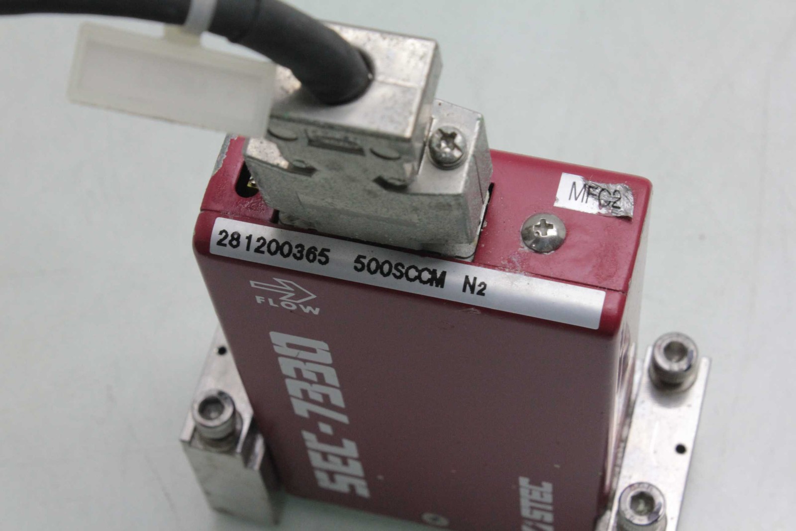 Stec SEF-7330 Mass Flow Controller / 500SCCM Flow Rate / for N2 Nitrogen - Used - Image 6