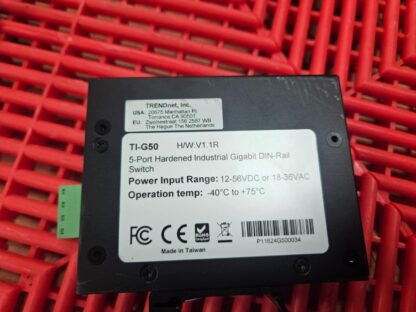TrendNet TI-G50 Industrial Hardened 5 Port Gigabit Ethernet Switch -40C to 75C - Used - Image 12