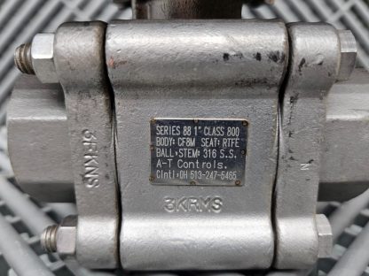 Triac 2R80SR Spring Return Stainless 1" NPT Ball Valve 3-Way 88TX1002R3SAX - Used - Image 14