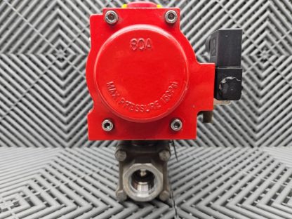 Triac 2R80SR Spring Return Stainless 1" NPT Ball Valve 3-Way 88TX1002R3SAX - Used - Image 15