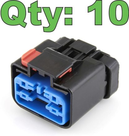 New Aptiv 54201009 Apex 2.8 10-Way Sealed Female Hybrid Connector, Black - New - Image 21