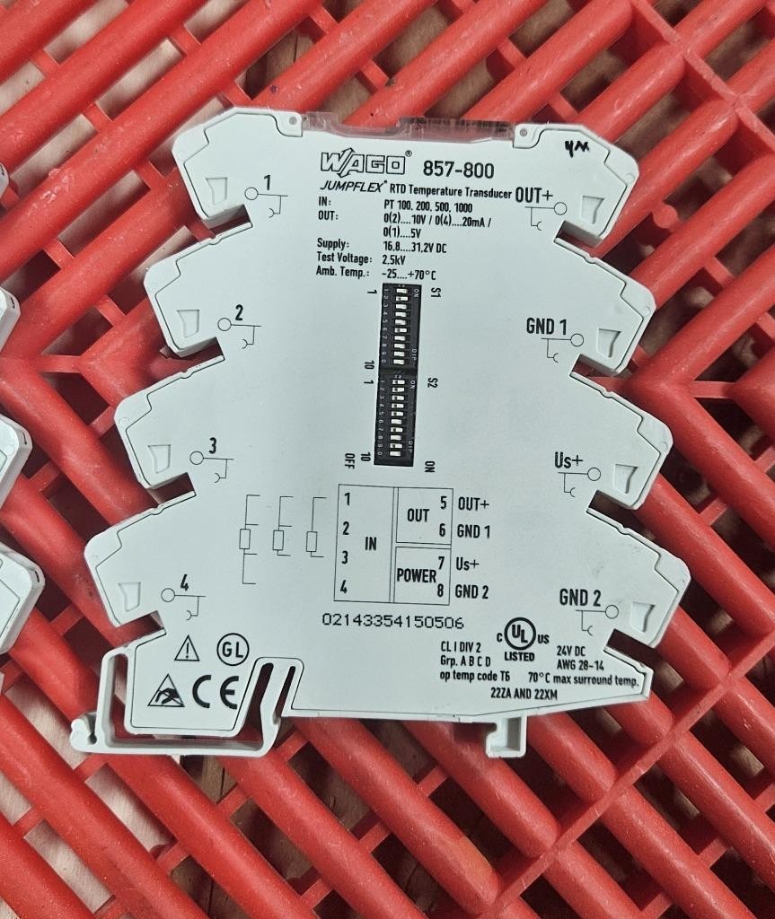 Wago 857-800 RTD Temperature Transducer Sensor - Used