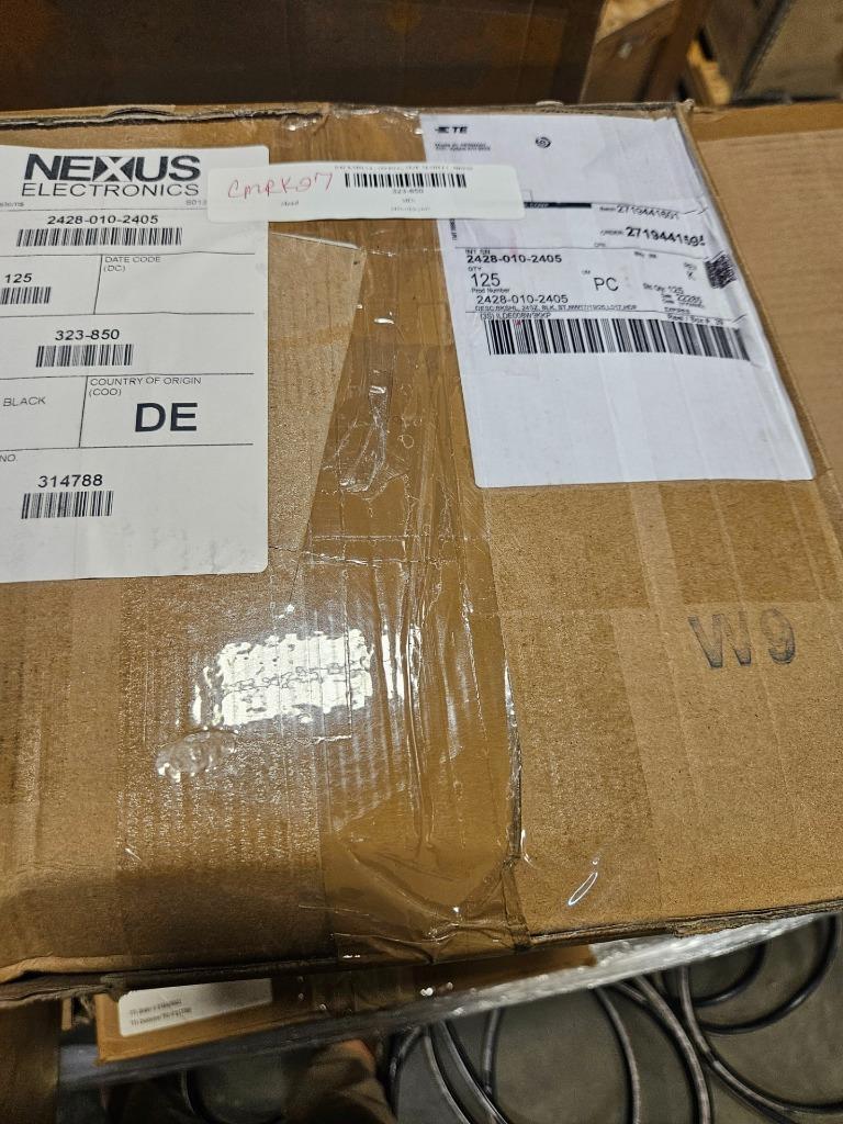 125 PC TE Connectivity Deutsch 2428-010-2405 Connector Backshell SZ24 Black - New - Image 3
