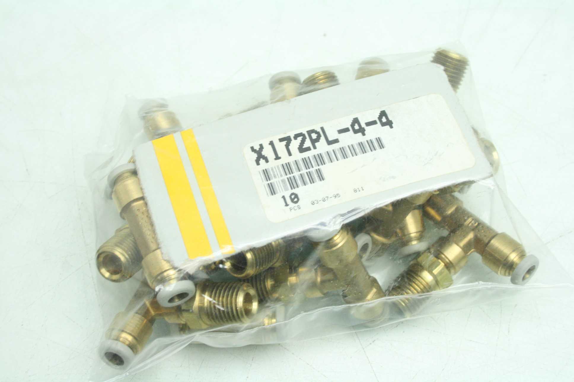 14 New Parker W172PL-4-4 Push-to-Connect Brass Tee Pipe Fittings / Prestolock - New - Image 8