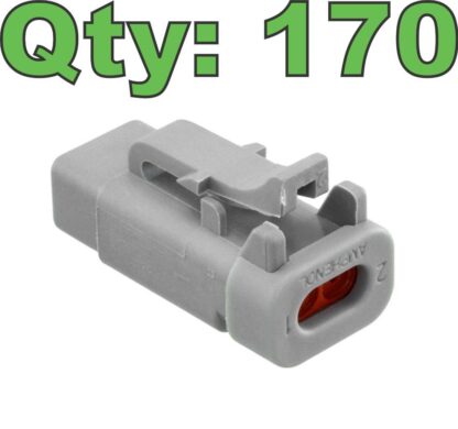 170 New Amphenol ATM06-2S-EC01 Connector 2 Position Endcap - New - Image 8