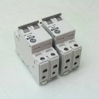 2 Allen-Bradley 1492-CB2-G400 Circuit Breakers 2 Pole  40 Amps 1492CB2G400 - Used
