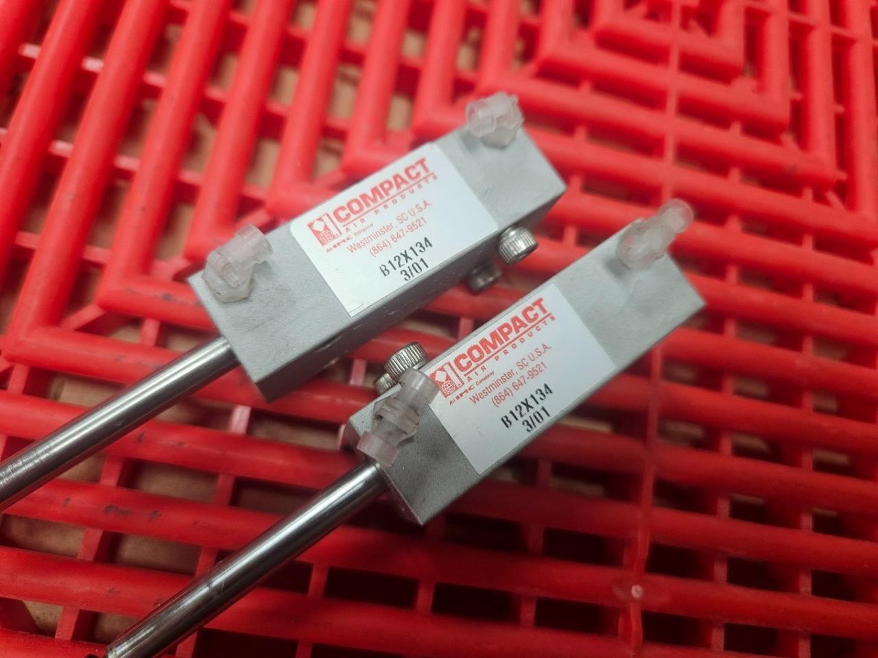 2 Compact B12X134 Compact Air Cylinders 12mm Bore x 45mm Stroke - Used - Image 6
