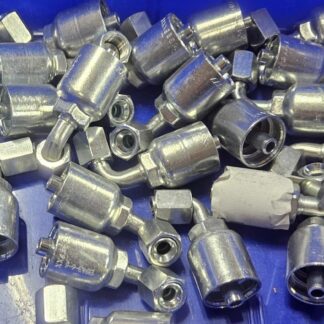 (22) Parker 13943-6-6 Hydraulic Hose Fitting 3/8" Hose X 3/8" Female JIC Swivel - New