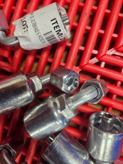 (22) Parker 13943-6-6 Hydraulic Hose Fitting 3/8" Hose X 3/8" Female JIC Swivel - New - Image 5