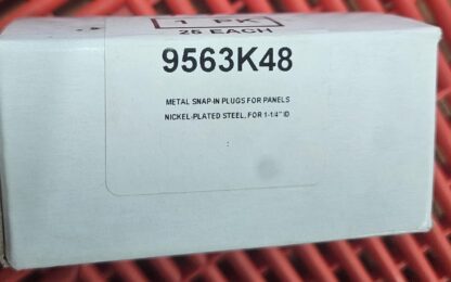 25 New 9563K48 Nickle Plated Snap In Panel Plugs for 1-1/4" ID - New - Image 3