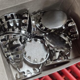 25 New 9563K48 Nickle Plated Snap In Panel Plugs for 1-1/4" ID - New
